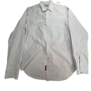 Guess striped dress shirt‎ Men's size Medium white